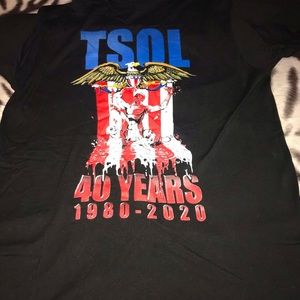 TSOL 40 Years punk mens  t-shirt L